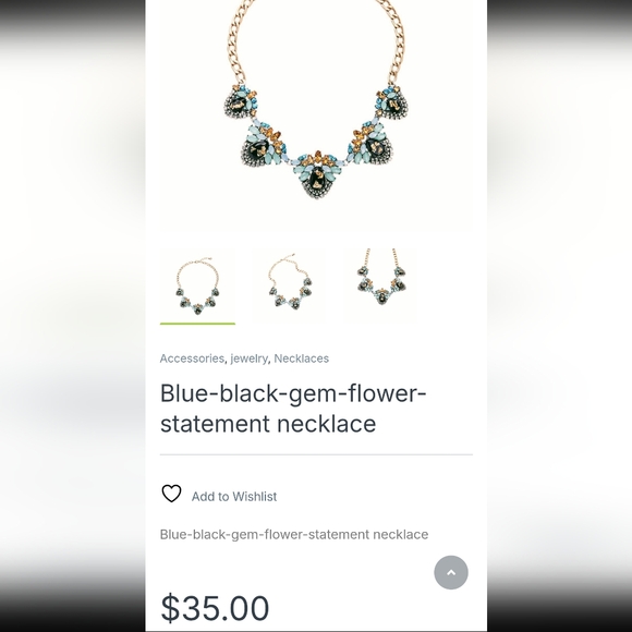 BOGO💖Multicolor Gem Statement Necklace - Picture 5 of 5